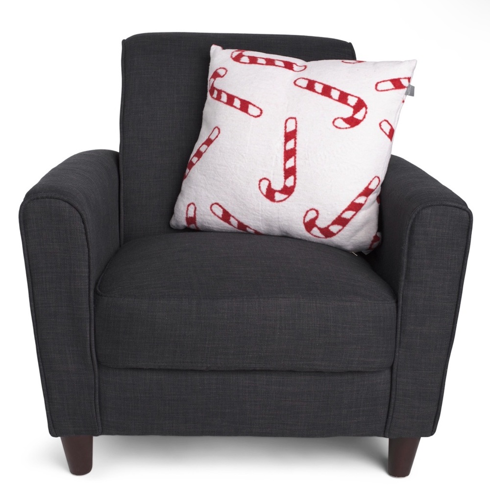 Docofil 20×20 2pk White Candy Cane Pillows